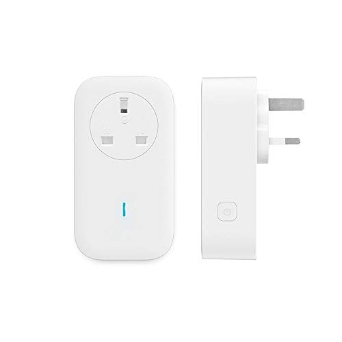 Ubibot Enchufe inteligente, salida WiFi compatible con Alexa e IFTTT, monitoreo de energía y función de temporizador, no requiere concentrador Cover