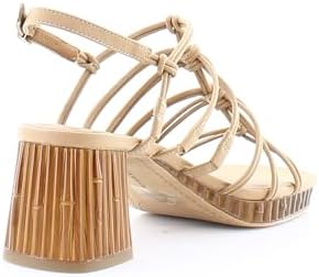 Lucky Brand Women's Bassie Strappy High Heel Sandal Heeled, Tan, 7.5 | Image 4