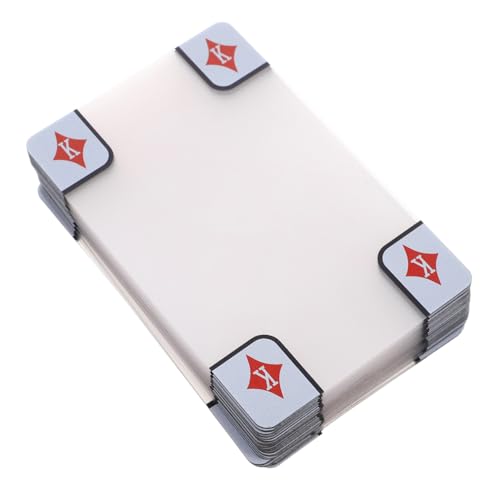 FRCOLOR Transparente Pokerkarten Aus Kunststoff Klare Spielkarten Matter Oberfläche Anti-Cheat-Funktion Für Familienspiele Strandpartys Und Professionelle Turniere