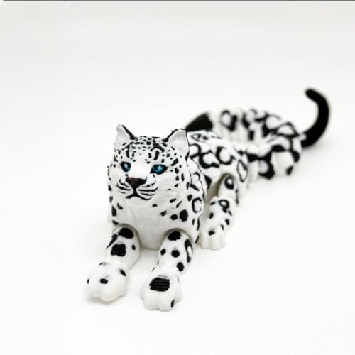3DGYXSH 8-Inch Articulated Leopard Desk Decor