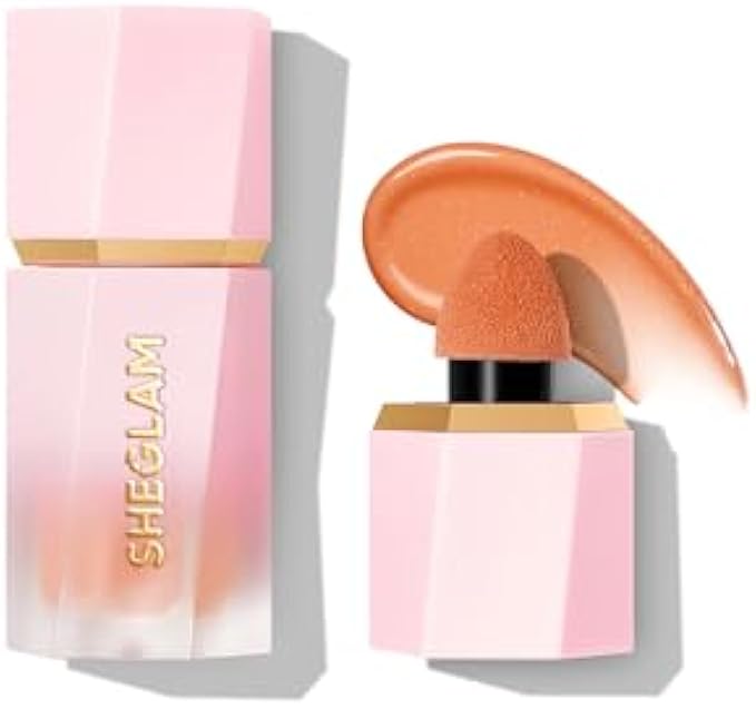 SHEGLAM Color Bloom Dayglow Liquid Blush Makeup for Cheeks Shimmer Finish - Float On