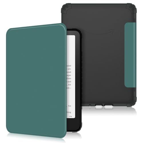 Image of Kindle Paperwhite Case 12th Generation 2024 - Slim Lightweight 7 Inch Book Cover with Auto Sleep /Wake | Protective Folio for Kindle Paperwhite 12th Gen,Green