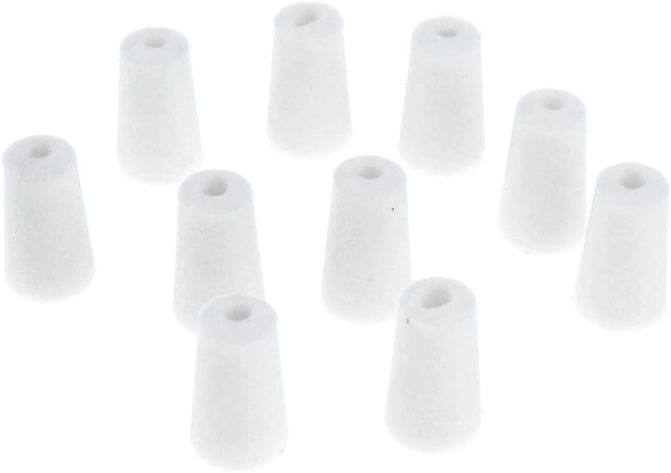 CALANDIS™ 10 Pieces Rubber Stopper Lab Tapered Plugs for Flask Test Tubes Lab Supplies 12-17mm