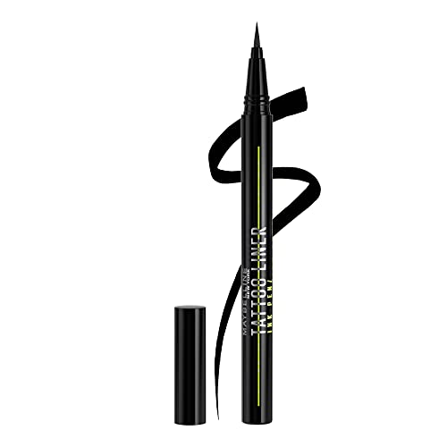 Maybelline New York Eyeliner Feutre Waterproof Ultra Pigmenté Pointe Précision Tenue 24H Tattoo Liner Ink Pen 880 Jet - vue 3