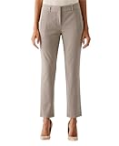Rafaella Women's Straight Leg Ankle Pant with Slimming Panel, 28