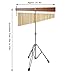 Adjustable Height Wind Chime Single-row Percussion Chime wtih Collapsible Tripod Stand Bar Chime for Class Yoga (36 Note Chime)