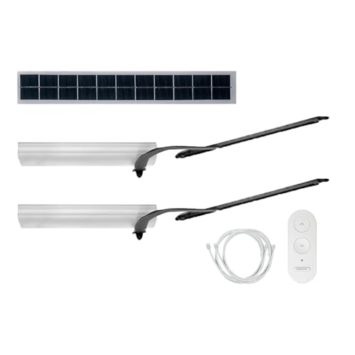 Moteur Solaire Bubendorff 2 Vantaux - Kit Complet Volet Battant Double - Motorisation Solaire Autonome - Détection Obstacle & Anti-pincement - Blanc