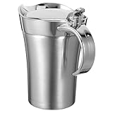 Cabilock Edelstahl Saucebehälter mit Doppelter Isolierung zum Servieren von Braten- und Steaksoßen Fassungsvermögen Robustes Material für Restaurant und Zuhause