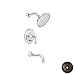 Newport Brass 3-2472BP/08W Single Handle Tub and Shower Valve Trim with Tub Spout, Showerhead, and Metal Le, Weathered Copper