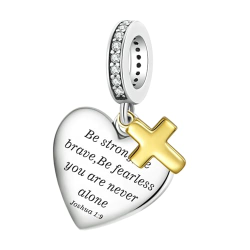 Image of LUXILLA Love You Best Friend Grandma Wife Heart Charm 925 Sterling Silver Charms Fit for Bracelets Necklace Jewelry Gift for Women
