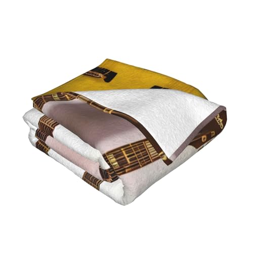 Couverture lit douce guitares, idée cadeau idéale pour mélomane