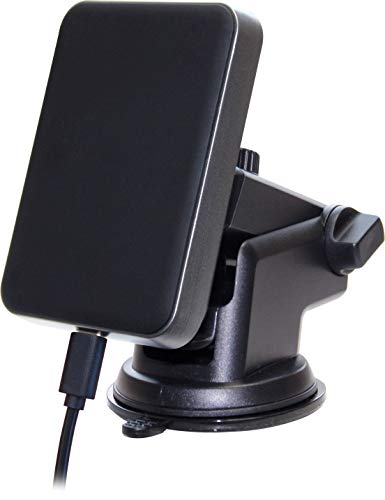 カシムラ ワイヤレス充電 マグネットホルダー 強力ネオジウム エアコン取付 吸盤取付 NKW-11