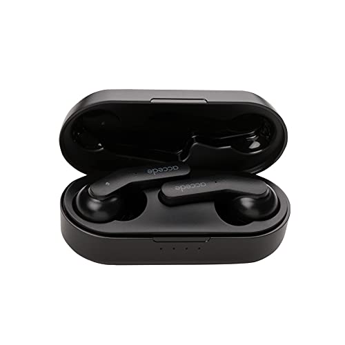 Image of Accede E-Pods SweatProof in-Ear True Wireless Earbuds (TWS) with Stereo Sound, Bluetooth 5.0, Smart Touch Controls, 300mAH Battery, 4.5Hrs Music PlayTime, IPX4 Water Resistant & Voice Assistance with Built-in Mic
