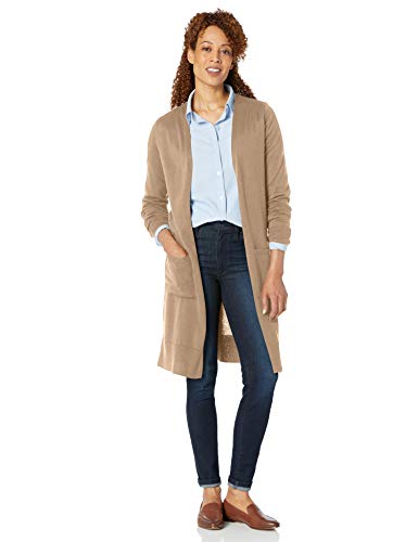 Amazon Essentials Women's Lightweight Longer Length Open-Front Long-Sleeve Cardigan Sweater (Available in Plus Size)3