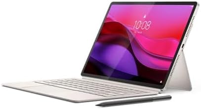 Yoga Tab Plus - 12.7" 3K (2944 x 1840) Tablet - 256GB with Keyboard Stand + Pen - Seashell 16GB LPDDR5X AI Computing Power ZAEG0096US