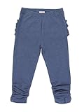 RuffleButts Faux Denim Baby Ruched Bow Leggings - 4T