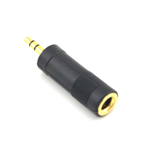 100 Pieces Stereo Audio Adapter 6.5 mm Plug Female to 3.5 mm Jack Male Connector Adapter