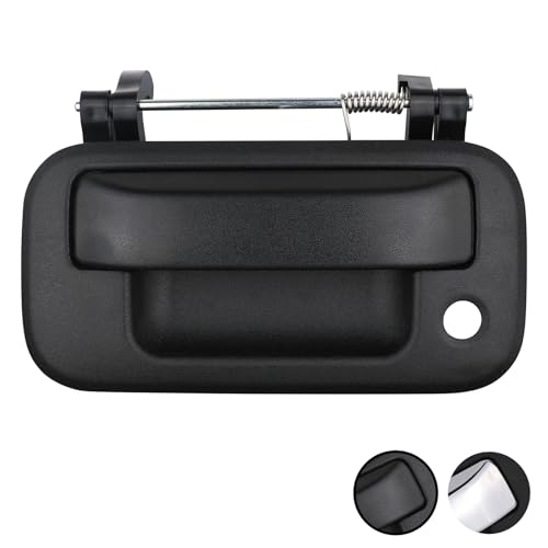 Tailgate Handle with Keyhole (Texture Black),Compatible with Ford F150 F250 F350 F450 F550 Super Duty Explorer Sport Trac/Lincoln Mark LT Pickup Rear Door Latch Handle Replaces 79606 8L3Z-9943400-AA