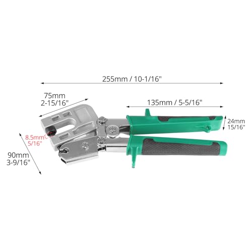 Pince à sertir robuste QWORK pour rail cloison sèche et plâtre - 7