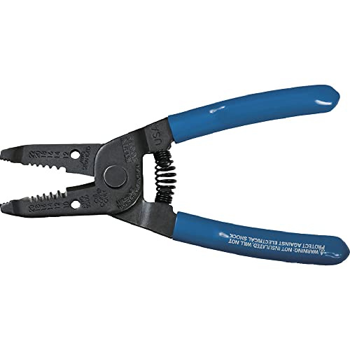Multi-Purpose Wire Stripper and Cutter for 10-20 AWG Solid Wire and 12-22 AWG Stranded Wire Klein Tools 1011 , Blue