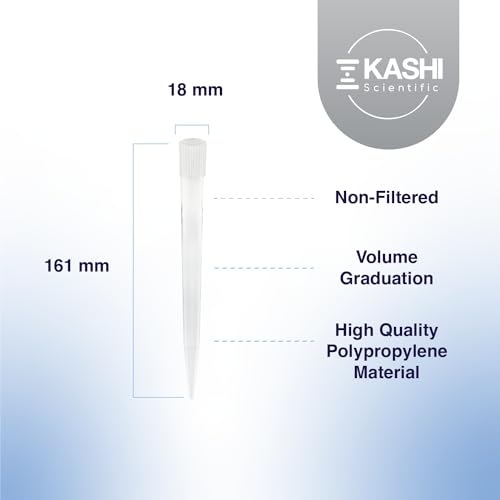 Image of Kashi Scientific 10mL Universal Non-Filter Pipette Tips, Sterile Low Binding Pipet Tips with Clear Graduation, DNase /RNase Free [10mL, 1,000pcs]