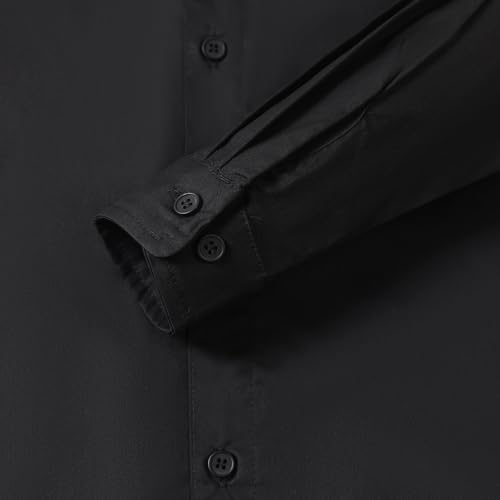 Boys' Long Sleeve Pure Cotton Classic Collar Buckle Dress Shirt Boys 4-18 Years4