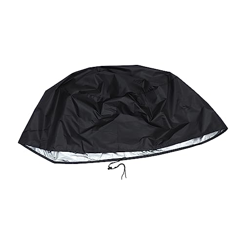 Balacoo 420d Polyester Fire Pit Protective Cover Round Heavy Duty Outdoor Fireplaces Cover Weatherproof