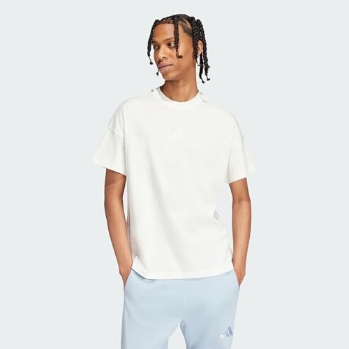 adidas Men's All SZN T-Shirt, Off White, XL