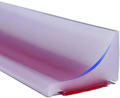 39 Inch Water Guard for Kitchen Sink, Silicone Rubber Kitchen Splash Guard, Corner Dam Water Retaining Strip for Countertop, Shower, Bathroom, Self Adhesive Caulk Seal Strip Edge Trim (Transparent)