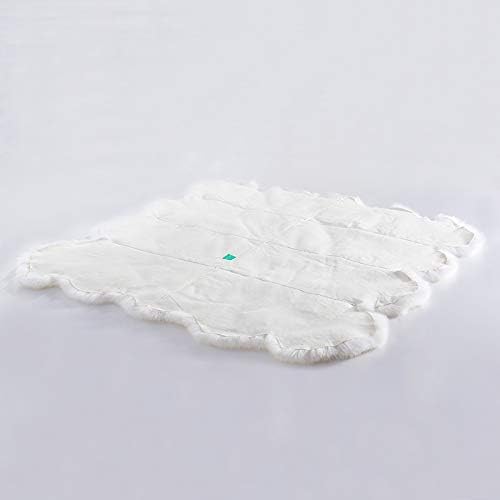 huahoo premium genuine sheepskin rug real australia sheepskin natural luxury fluffy lambskin fur area rug seat covers for kids bedroom sofa chair cover pets dogs mat eight pelt /6.2' x 7' white/ivory eight pelt/6.2 ft x 7 ft natural (ivory whiite)