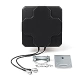 Elecbee 18dBi 4G LTE Antenna Outdoor Panel Dual MIMO N Female Signal Strength Booster