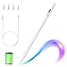 Stylus Stift für iPad mit Palm Rejection Tablet Stift für iPad 9th/8th/7th Gen/iPad Mini 6th/5th Gen/iPad Pro 11/12.9''/iPad Air 5th/4th/3rd Gen Magnetisch Active Pencil mit 4 Ersatzspitzen(Weiß)