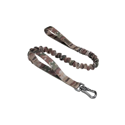 EXCELLENT ELITE SPANKER Guinzaglio militare elastico per cani con 2 maniglie imbottite per cani di taglia media e piccola(MCP)