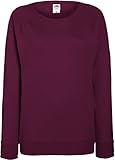 Damen Lightweight Raglan Sweat - In vielen tollen Farben Farbe Burgund Größe M