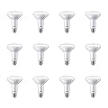 Philips LED Flicker-Free Frosted Dimmable BR30 Light Bulb - EyeComfort Technology - 650 Lumen - Soft White (2700K) - 7.2W=65W - E26 Base - Basic LED Old Version - Indoor - 12-Pack