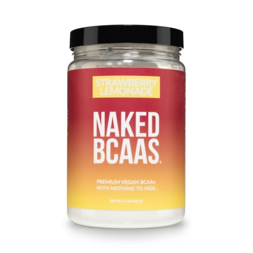 Image of NAKED Strawberry Lemonade BCAAs Amino Acids Powder, 100% Pure 2:1:1 Formula, Vegan Branched Chain Amino Acids, Instantized All Natural BCAA Powder Supplement - 501 Grams, 34 Servings
