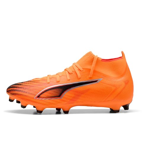 Puma Unisex Ultra 6 Match+ Fg/Ag Fußballschuh, Heat Fire Puma schwarz Leuchtend rot, 42.5 EU – Ansicht 2
