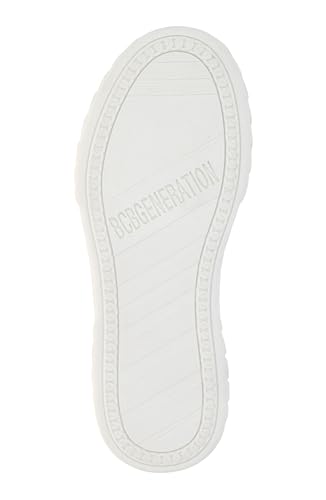 BCBGeneration Women's Renda High Top Allover White lace Sneaker4