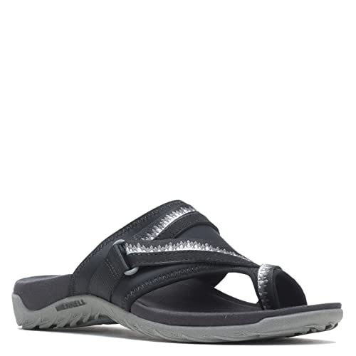 Merrell Terran 3 Cush Post Sandalia para Mujer, Negro -, 29.0 cm