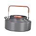 Aymzbd Camping Kettle Tea Pot with Lid Portable Lightweight Teapot Tableware for Picnic Hiking Fishing Backpacking Climbing, 1.6L 17.5x17.5x8.5cm