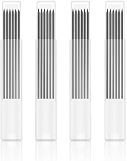 AIEX 24 Pcs 2.8mm Pencil Refills, Solid Carpentry Pencil Refills for Carpentry Mark Pencils Scriber Architect Drawing Marking (Black)