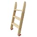 Treppenhocker Tritthocker 100cm/125cm/150cm Holz Bettleiter mit Haken, Kinderzimmer/Schlafsaal/RV-Etagenleiter, Schwerlast Hochbettleiter für Kinder/Teenager/Jungen/Mädchen, 330 lbs Laden