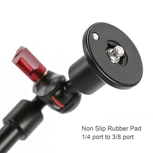 Image of PHOTOMAX Magic Arm with Super Clamp & Phone Holder, Adjustable Articulating Camera Mount Arm with 360 Rotation, 1 /4 inch & 3 /8 inch Thread for Monitor, LED Light, (31 inch Magic arm with Super clamp)