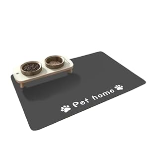 Dog Mat for Food and Water | Waterproof Pet Feeding Mat | Non Slip Dog Mat | Pet Water Bowl Mat | Pet Accessories for Home | Non Slip Dog Mat | Spill Proof Pet Mat