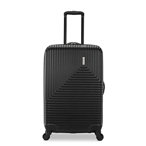 Image of American Tourister Groove Hardside Luggage with Spinner Wheels, Black, 3-Piece Set (Carry On, Medium, Large)