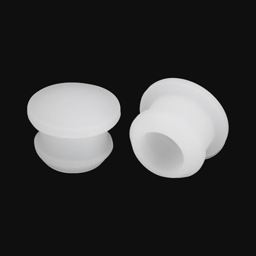 Image of MECCANIXITY Silicone Snap in Locking Hole Plugs Rubber Panel Seal Cover Flush Type Panel Round for Kitchen Rubber Bulkheads Waterproof Sealing Plugs 10.5mm /0.41 Inch Dia Transparent,Pack of 20