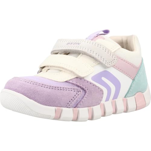 Geox B Iupidoo Girl C basket premier pas fille en cuir rose