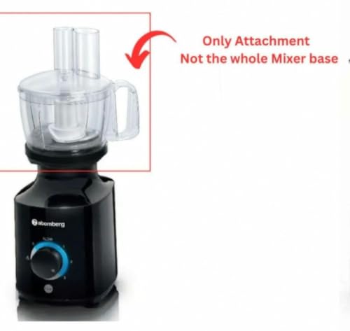 Image of 3G Food Processor Attachment for Atomberg Mixer Grinder Only | Vegetable Chopping, Slicing & Shredding | Stainless Steel Blades | Made in India