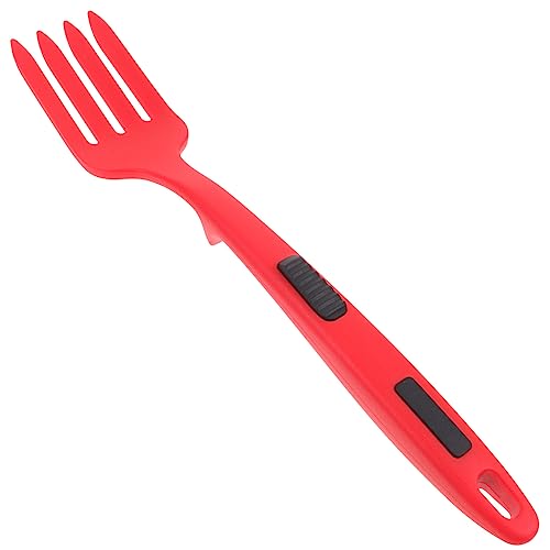 Cabilock Multi-function Silicone Cooking Fork Large Noodle Fork Nonstick Ergonomic Handle