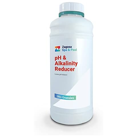 1kg pH Minus by Zagosa Spa & Pool for Hot Tub Spa & Swimming Pools, pH Minus Reducer Granules, Alkalinity Reducer Decreaser for Water pH Levels Cover